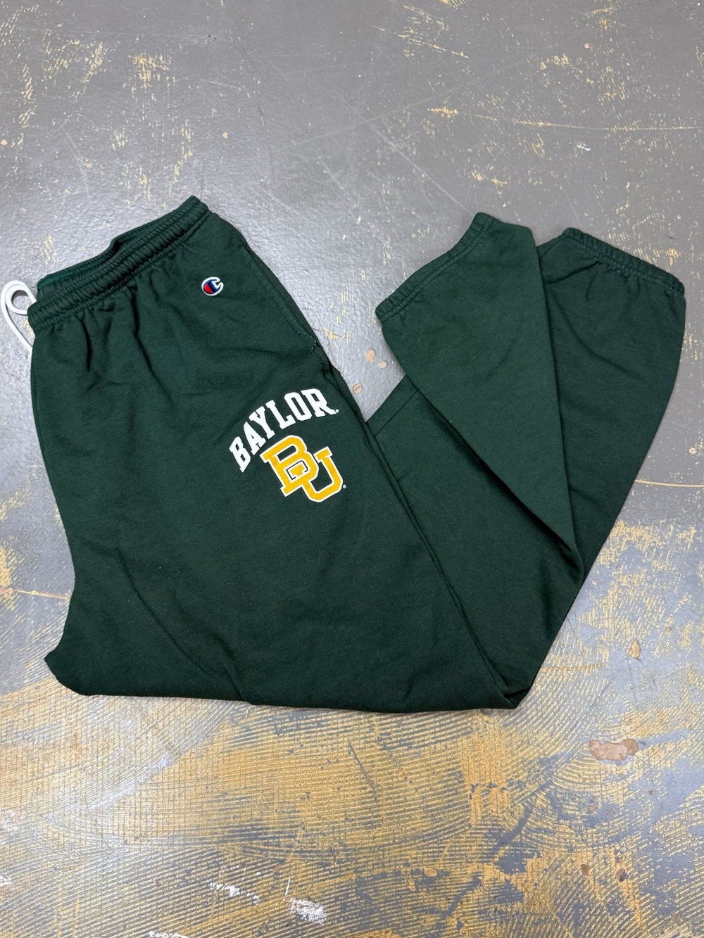 Champion Baylor Bears NCAA Sweat Pants Green Football XL Athleticwear